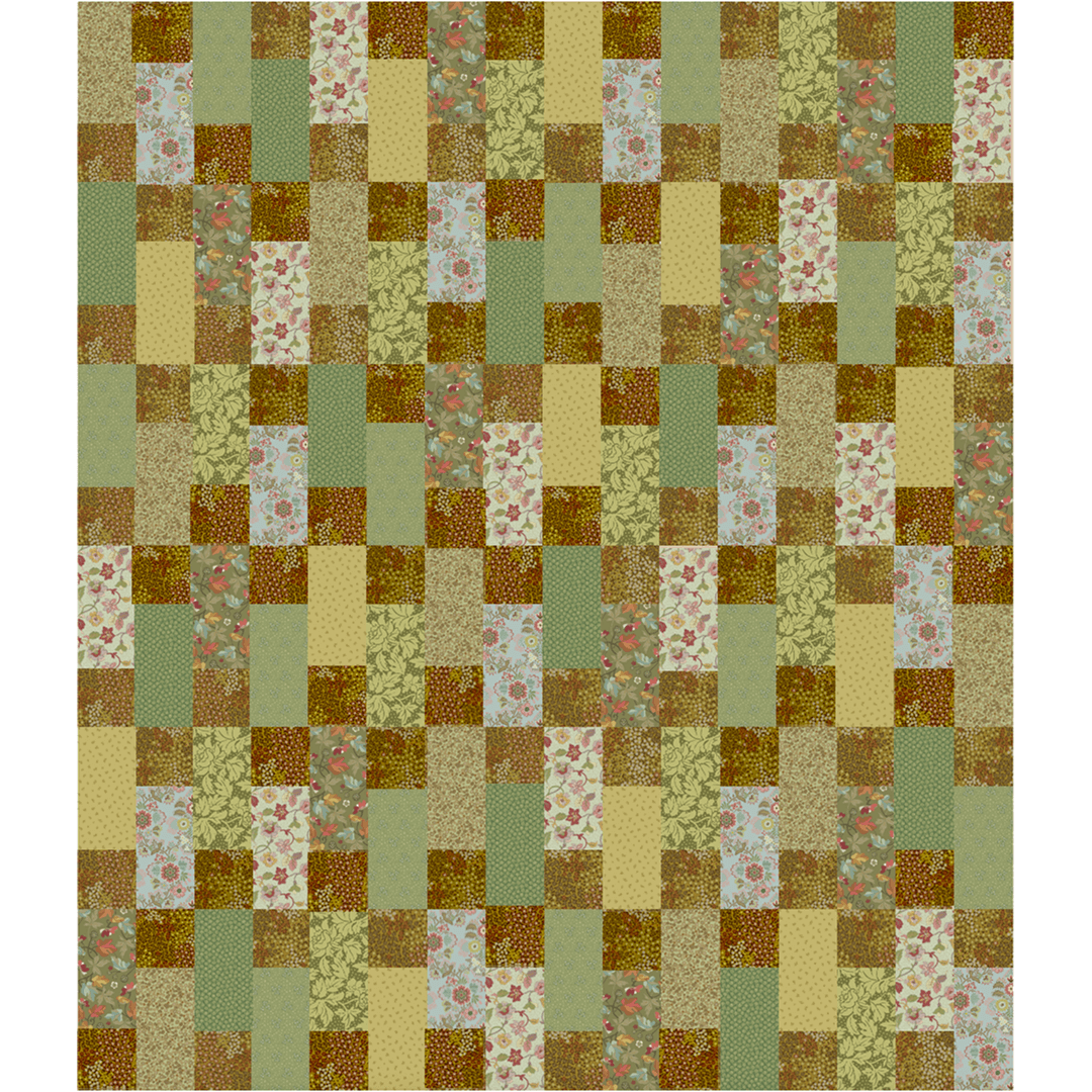 Patchwork Parade Autumn No Cutting Quilt Kit