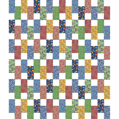 Patchwork Parade Confetti No Cutting Quilt Kit