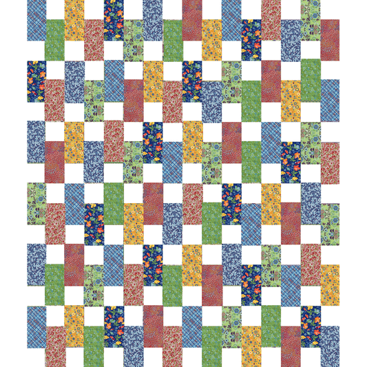Patchwork Parade Confetti No Cutting Quilt Kit