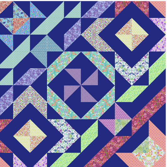 Tradewinds No Cutting Quilt Kit