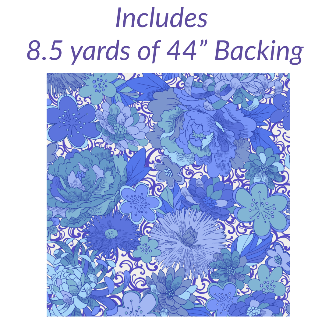 Bright Star Iris No Cutting Quilt Kit