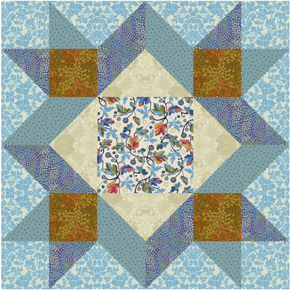 Dancing Stars Dusk No Cutting Quilt Kit
