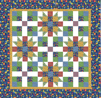Sunflower No Cutting Quilt Kit