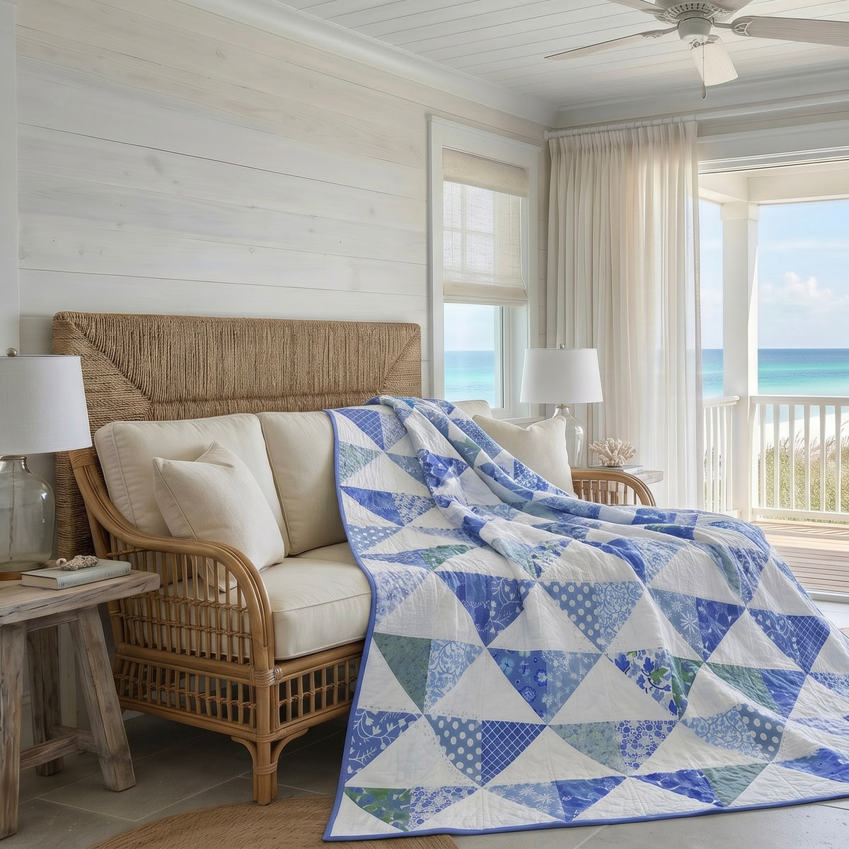 Beach House No Cutting Quilt Kit