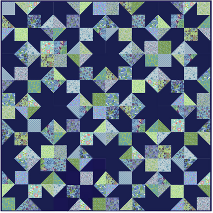 Wallflower No Cutting Quilt Kit