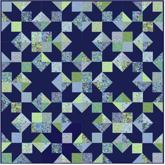 Wallflower No Cutting Quilt Kit