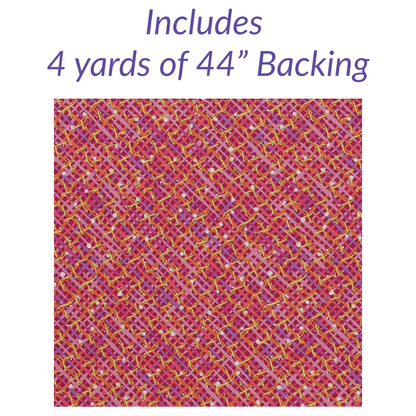Woven Poppy No Cutting Quilt Kit