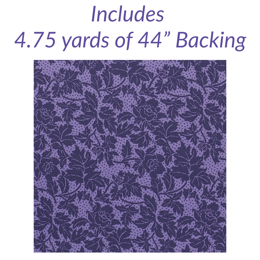 Zig Zag Purple No Cutting Quilt Kit