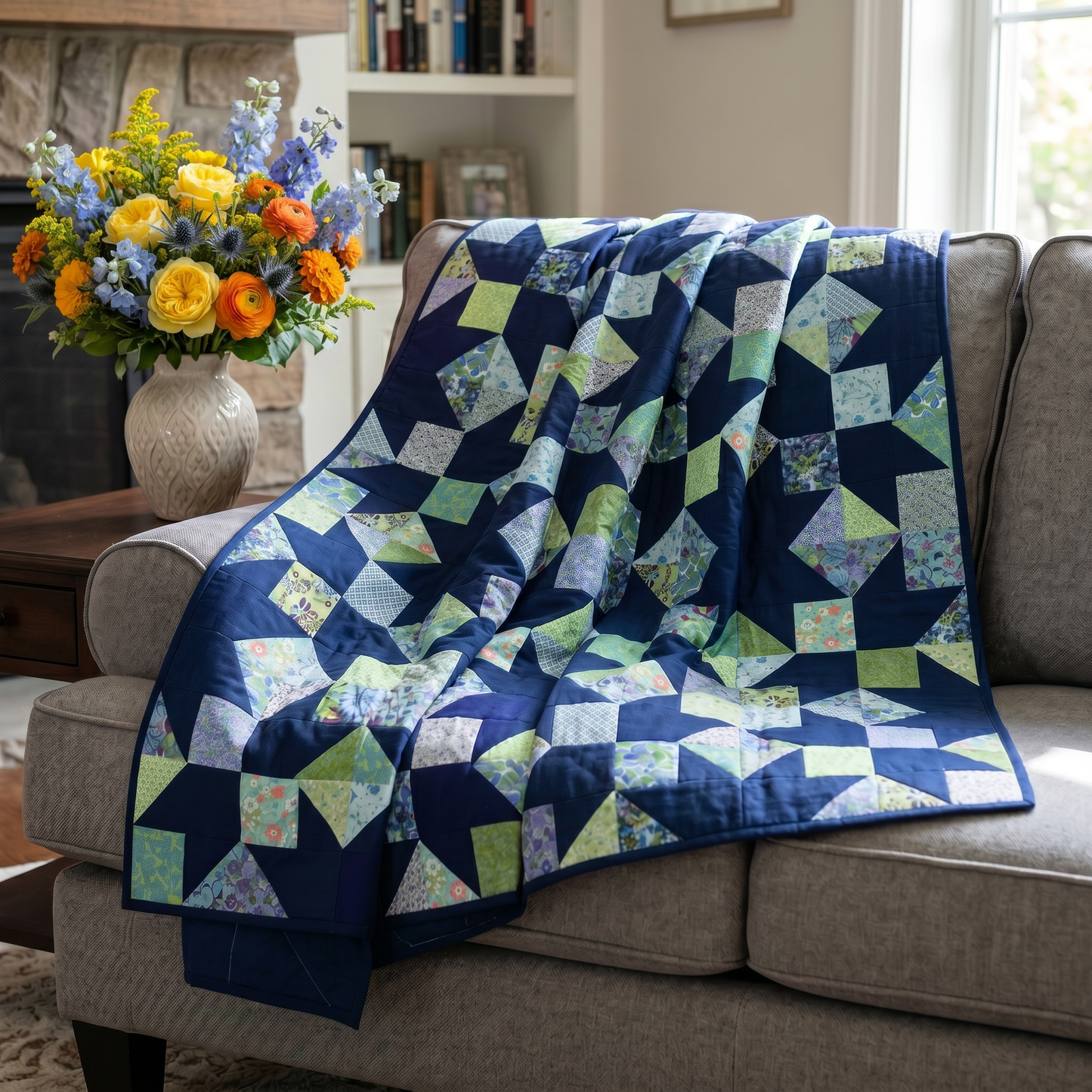 Wallflower No Cutting Quilt Kit