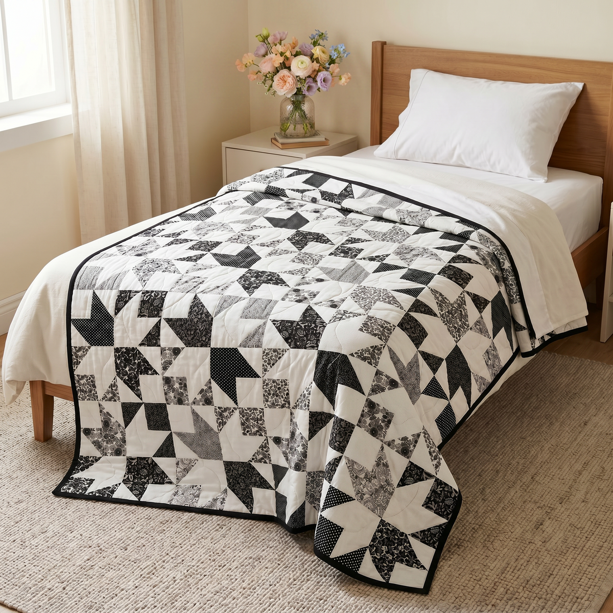 Midnight Star No Cutting Quilt Kit