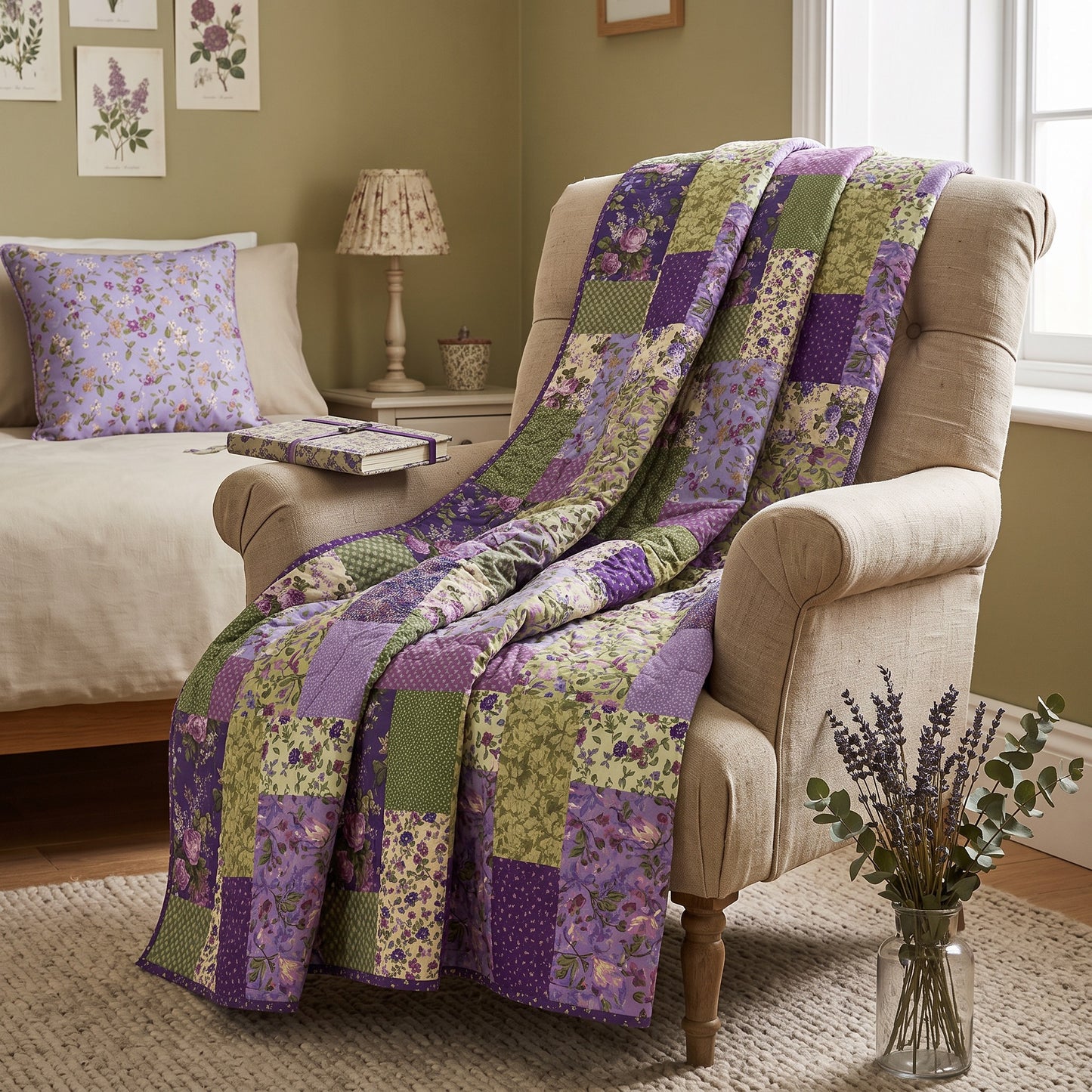 Flower Market No Cutting Quilt Kit