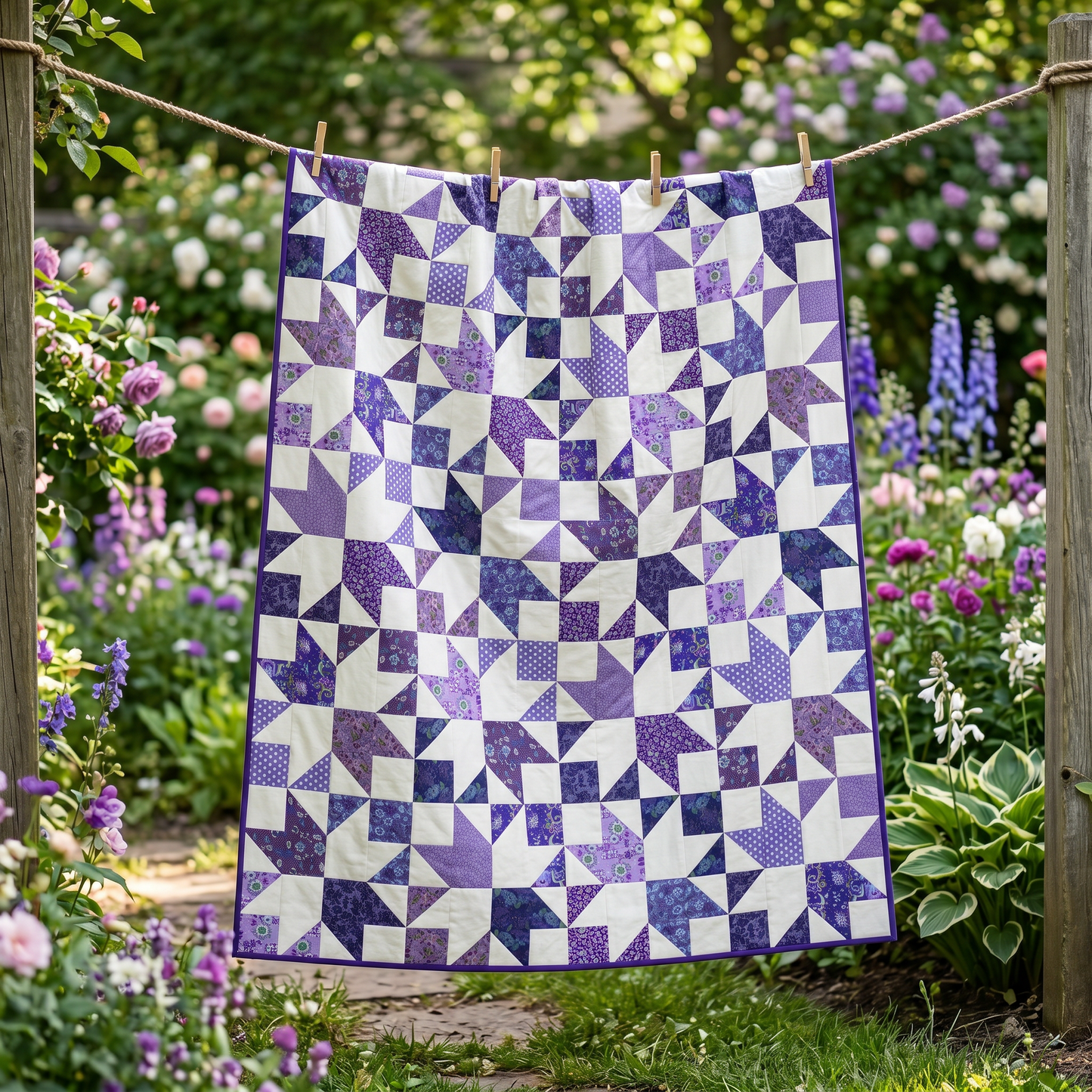 Aster No Cutting Quilt Kit