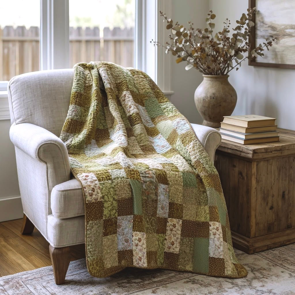 Patchwork Parade Autumn No Cutting Quilt Kit