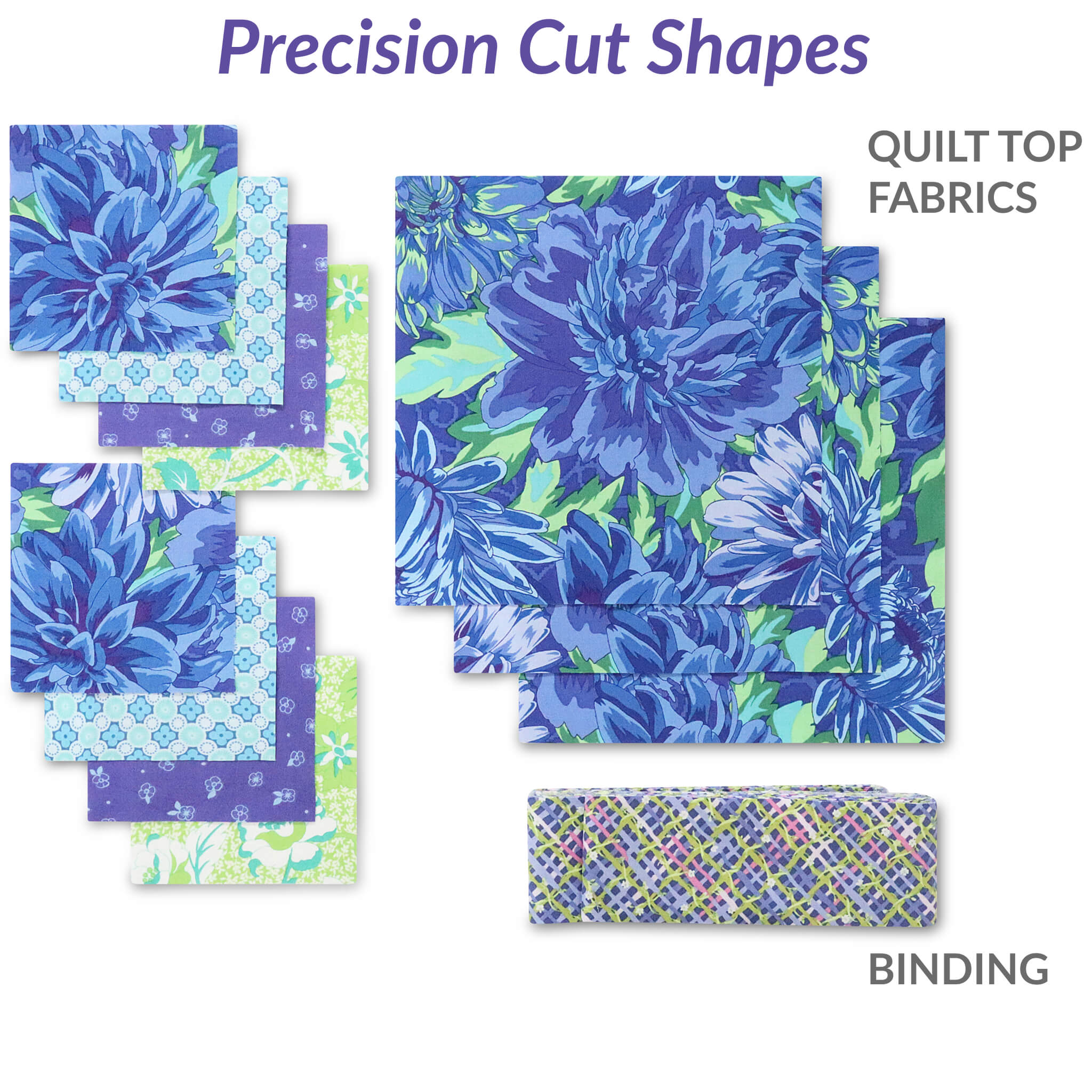 Alchemy Cornflower Precut Quilt Kit The Quilt Kit Co