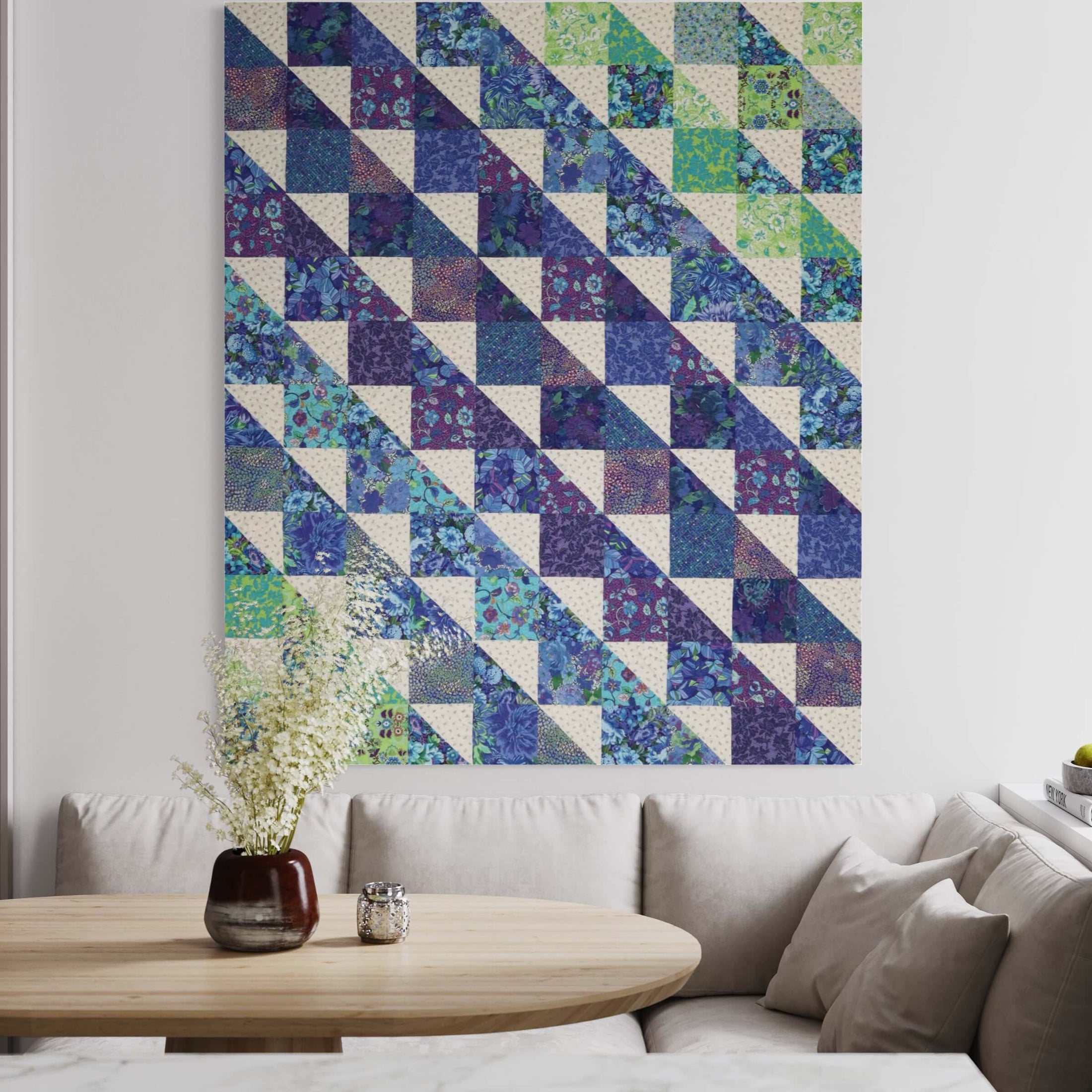 Glimmer Iris Precut Quilt Kit The Quilt Kit Co