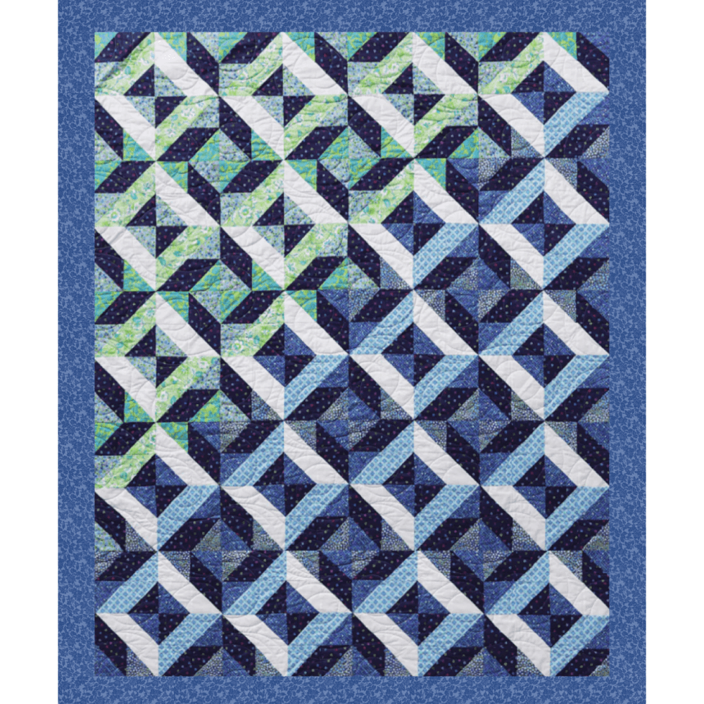 Ocean Waves Ready to Sew Quilt Kit