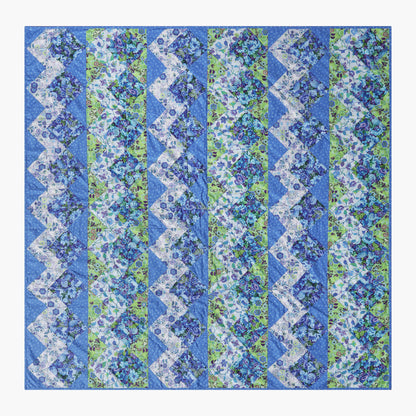 Zig Zag Blue Precut Quilt Kit