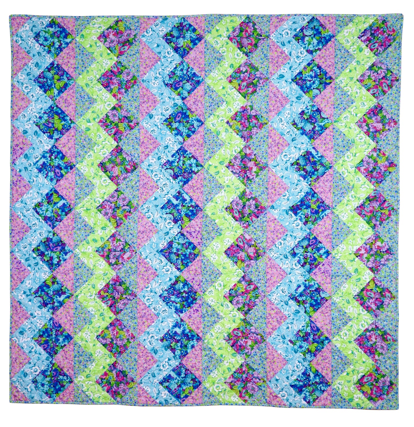 Zig Zag Pink Precut Quilt Kit