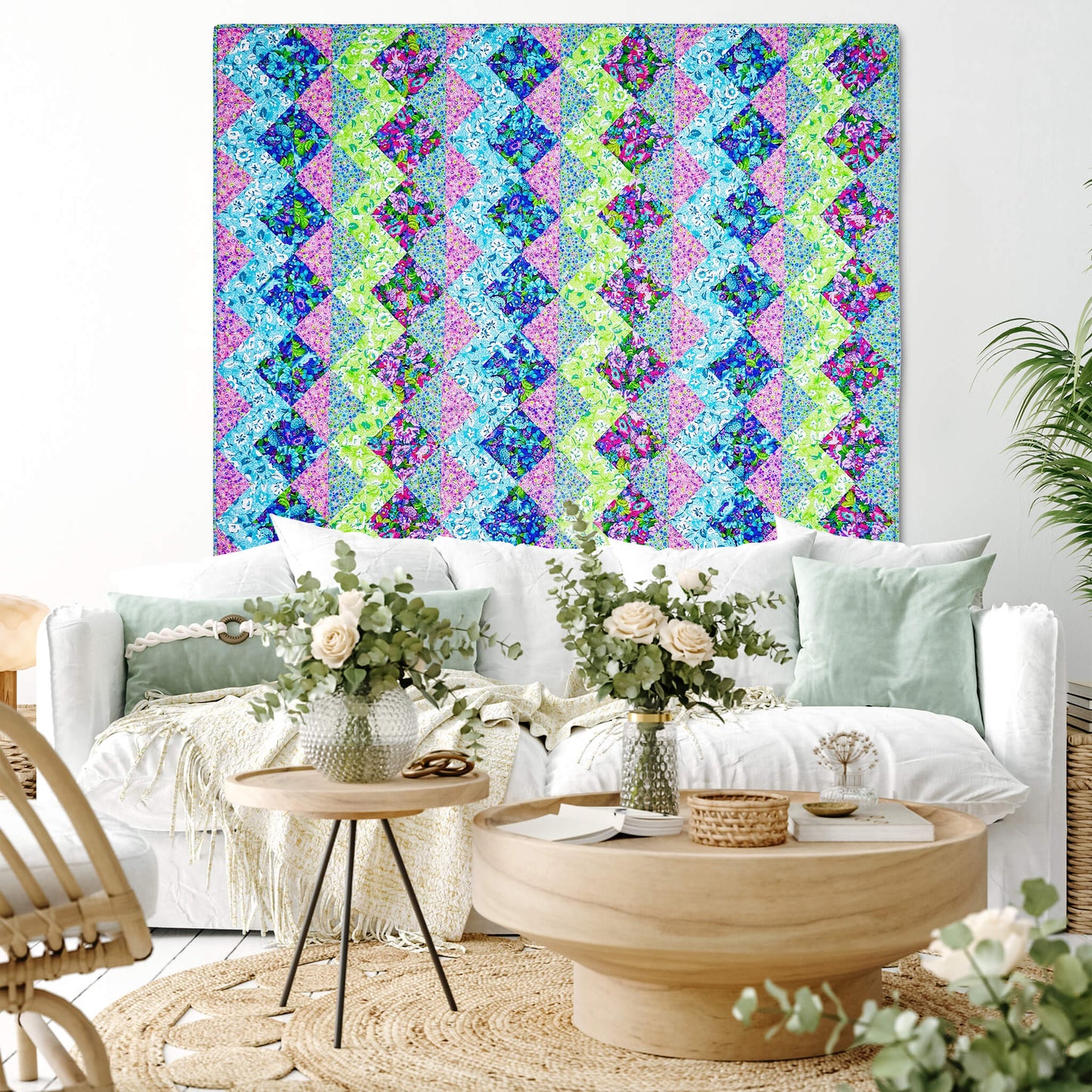 Zig Zag Pink Precut Quilt Kit